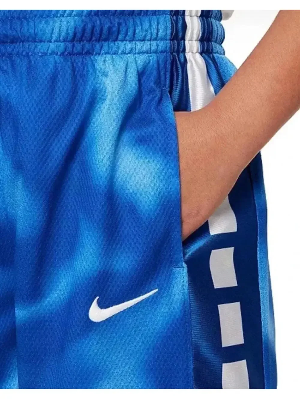 Nike FN8326 Big Kids Boys Dri-FIT Elite 23 Basketball Shorts Royal Blue Size XS